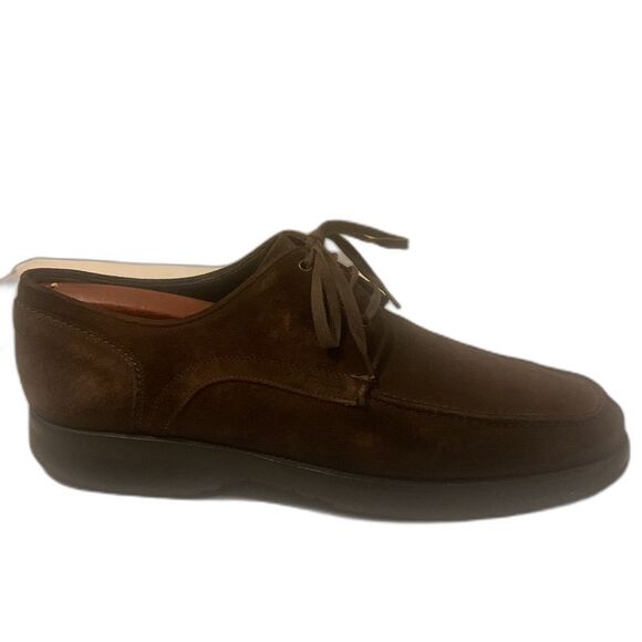 Salvatore Ferragamo Men\'s Brown Suede Lace Up Oxford Dress Shoes US 9.5 D Italy main image 6